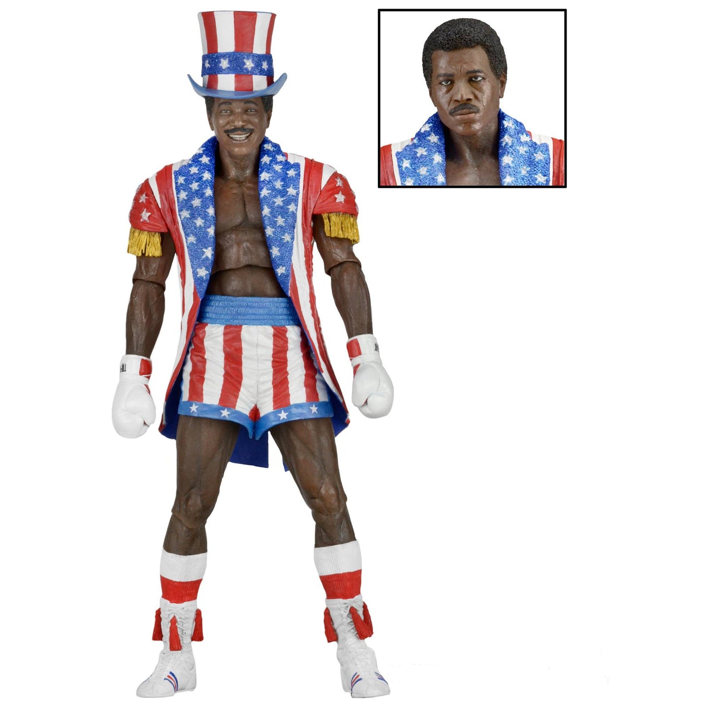 Neca Rocky IV 40th Anniversary Figur Apollo Creed (18 cm) - poptoy