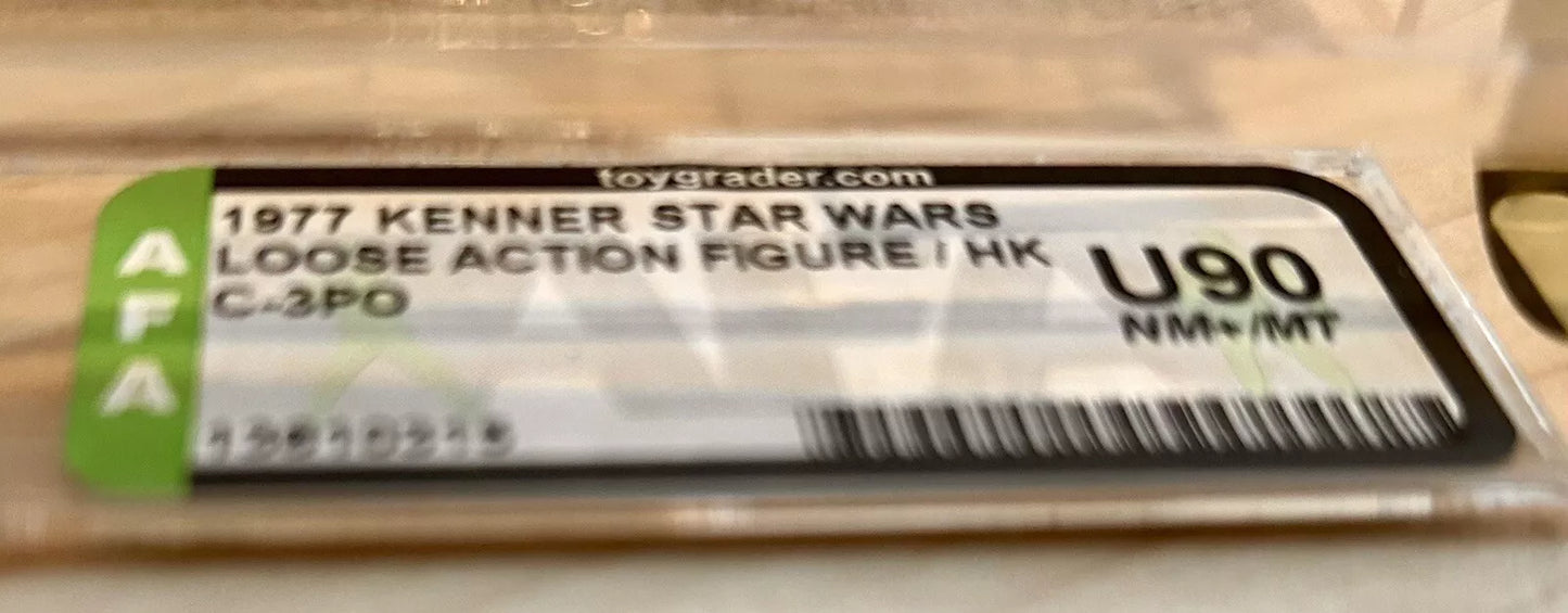 Star Wars Vintage Kenner Figur C-3PO AFA U90 NM+/MT (1977) - poptoy