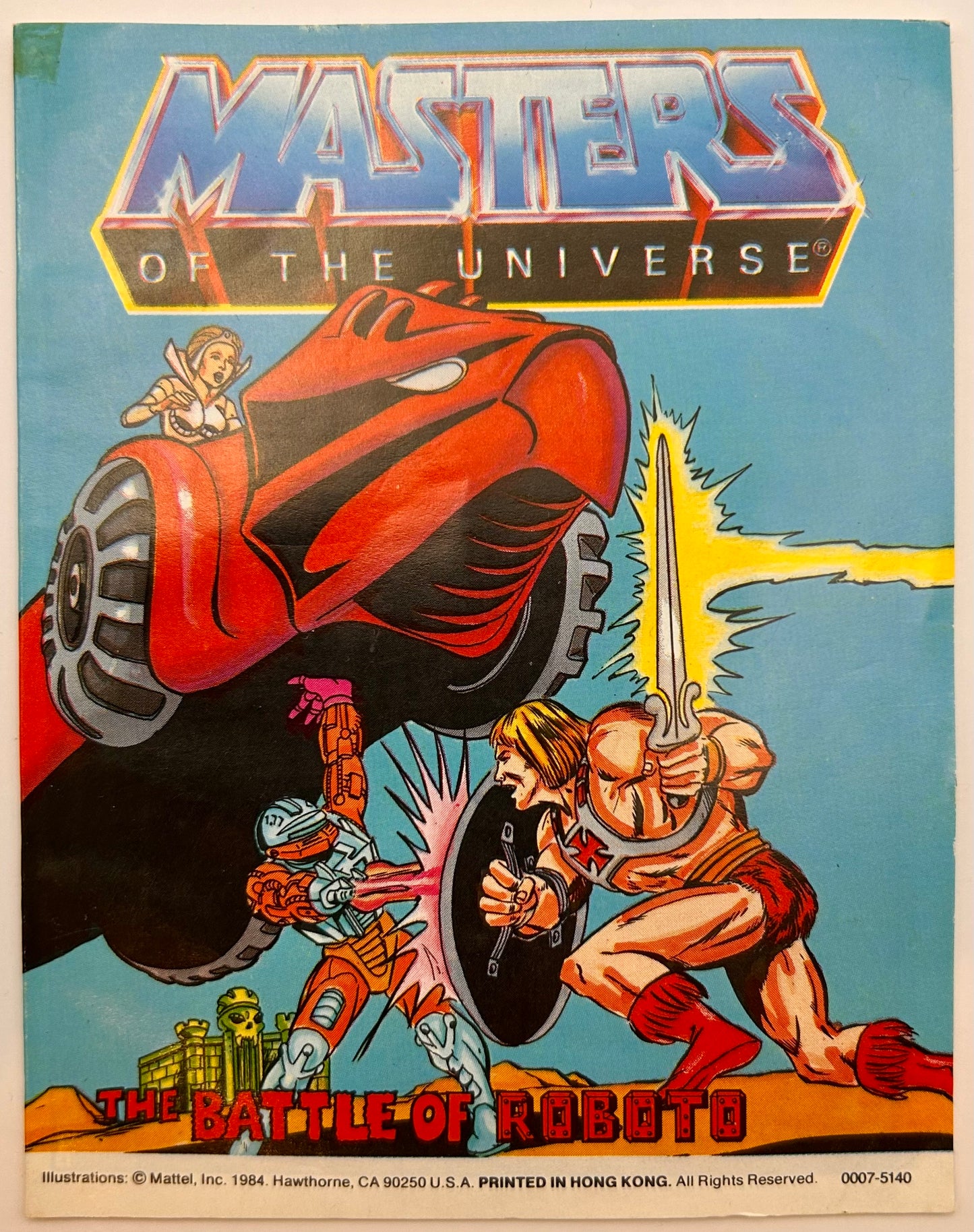 Masters of the Universe Vintage Roboto Figur komplett mit Mini-Comic - poptoy