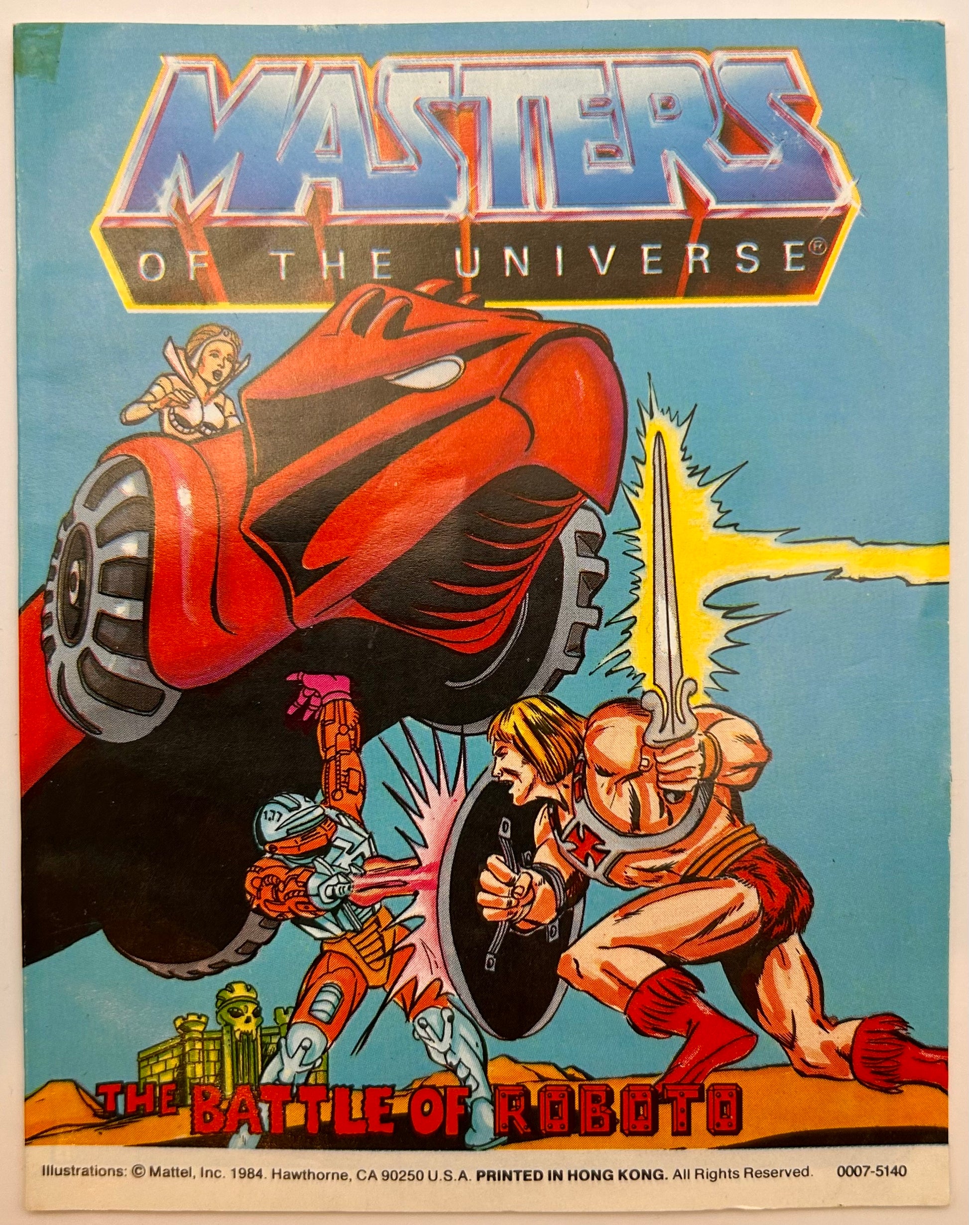 Masters of the Universe Vintage Roboto Figur komplett mit Mini-Comic - poptoy