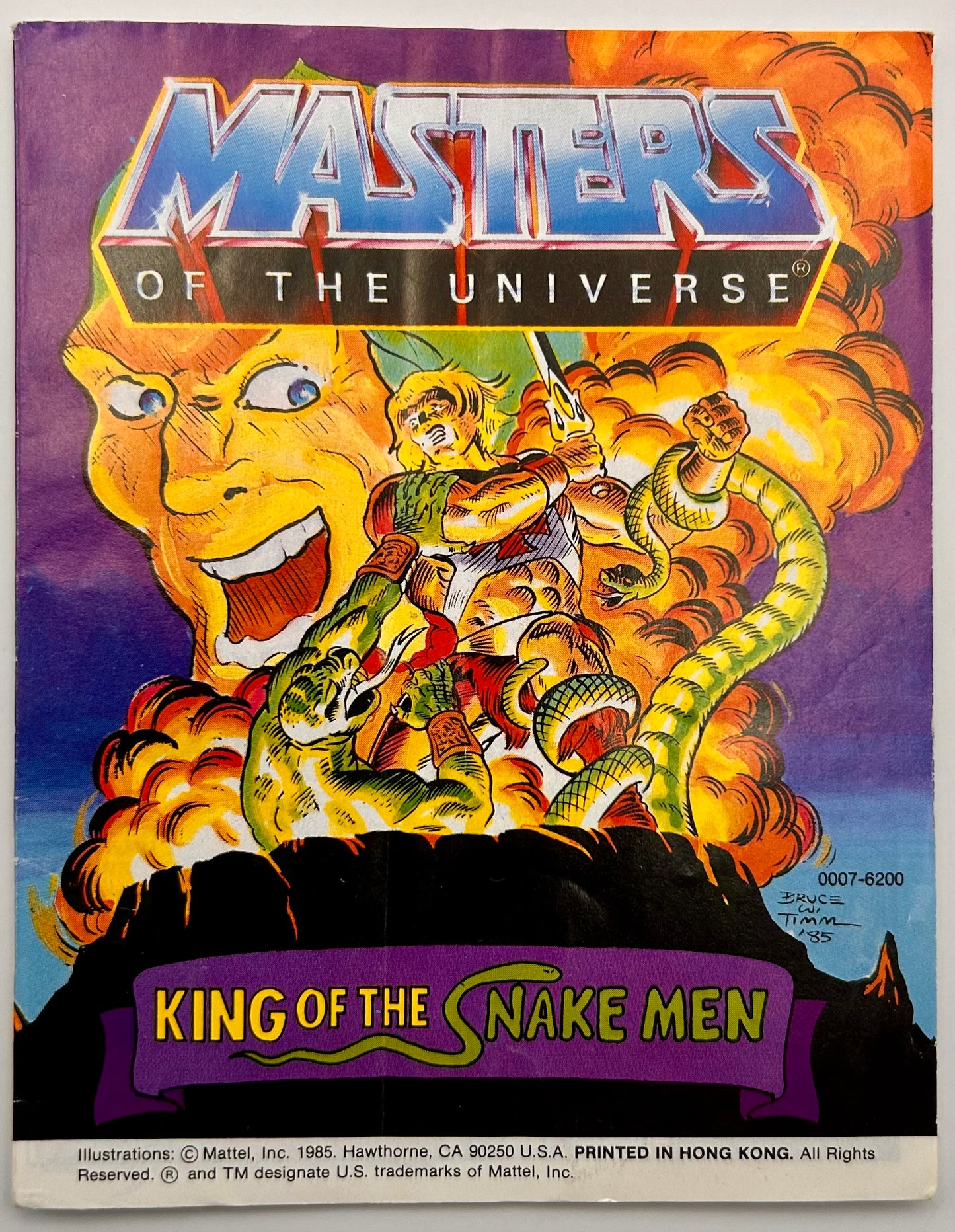 Masters of the Universe Vintage Rattlor Figur komplett mit Mini-Comic - poptoy