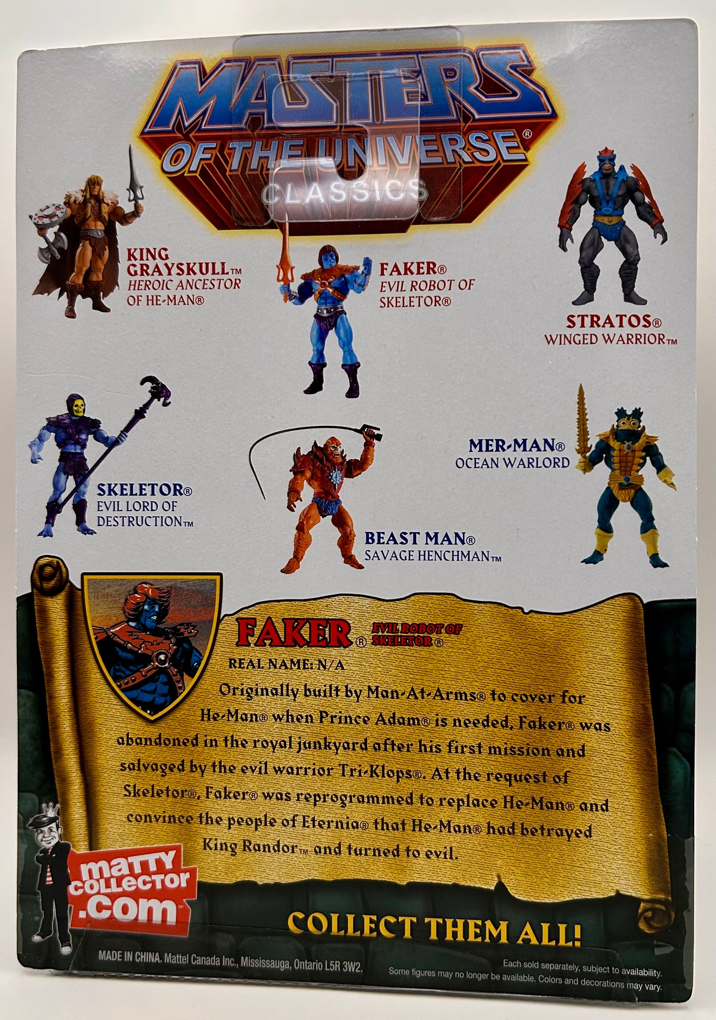 Masters of the Universe Classics Faker Figur OVP/MOC (2. Auflage / 2009)