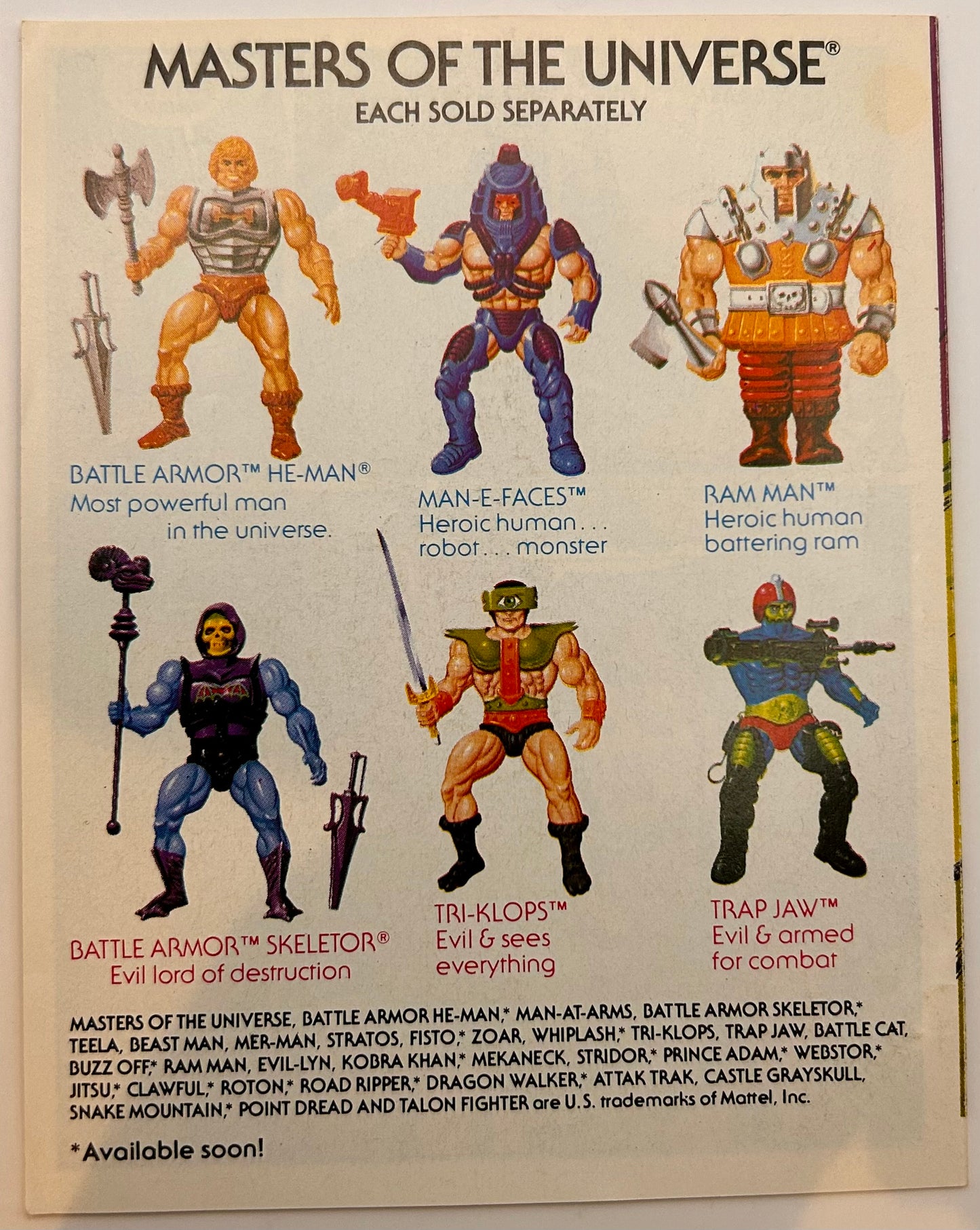 Masters of the Universe Vintage Spikor Figur komplett mit Mini-Comic - poptoy