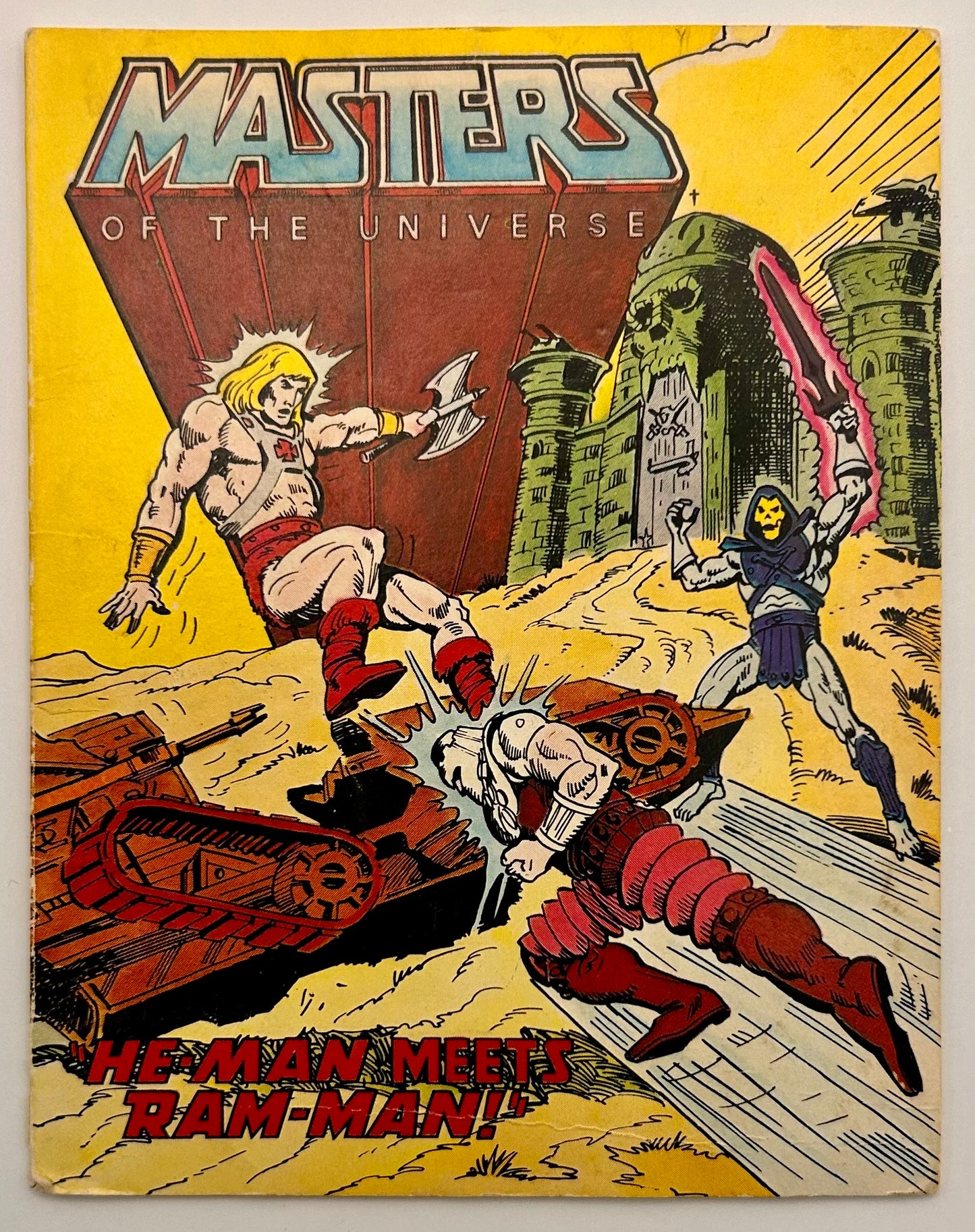 Masters of the Universe Vintage Ram Man Figur komplett mit Mini-Comic - poptoy
