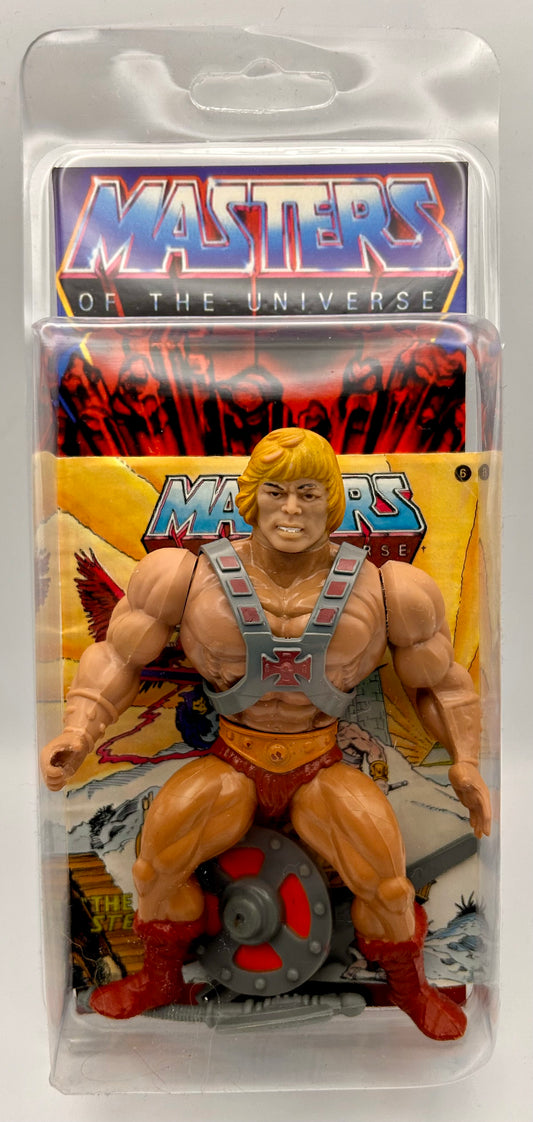 Masters of the Universe Vintage Figur He-Man komplett mit Mini-Comic